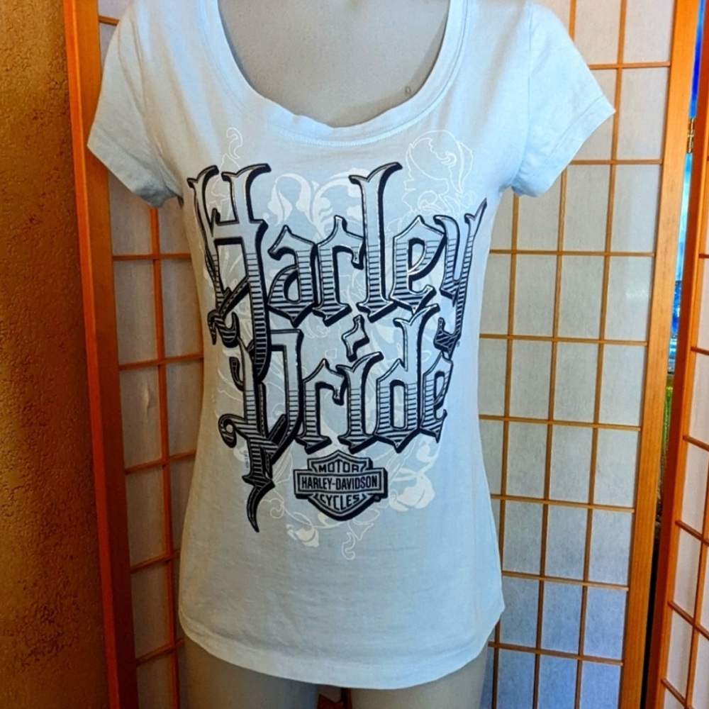 Harley-Davidson White Women's Top